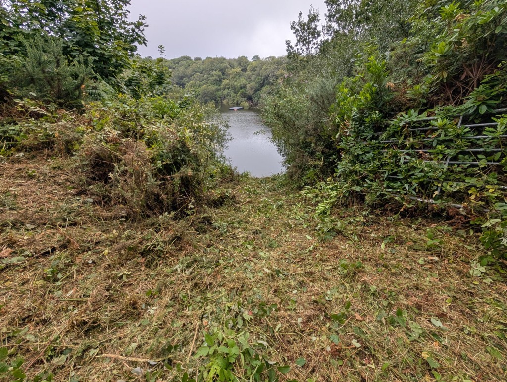 Lot: 106 - FREEHOLD LAND WITH LAKE AND DISUSED BUILDINGS - View of lake